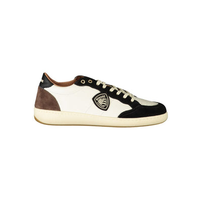 Baskets Blauer en polyester blanc