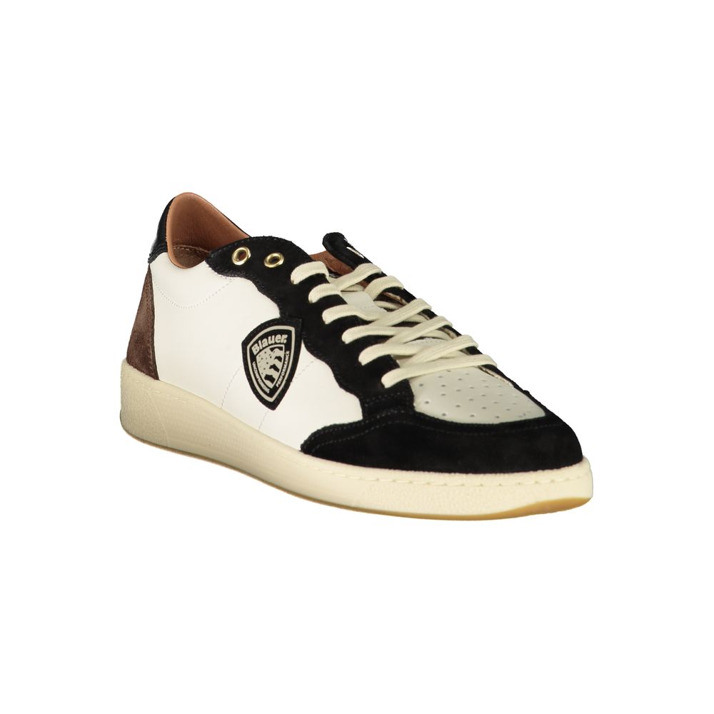 Baskets Blauer en polyester blanc