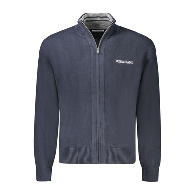 Pull Guess Jeans bleu en coton pour homme