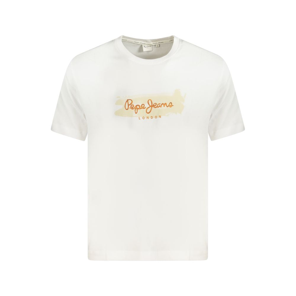 T-shirt en coton blanc Pepe Jeans