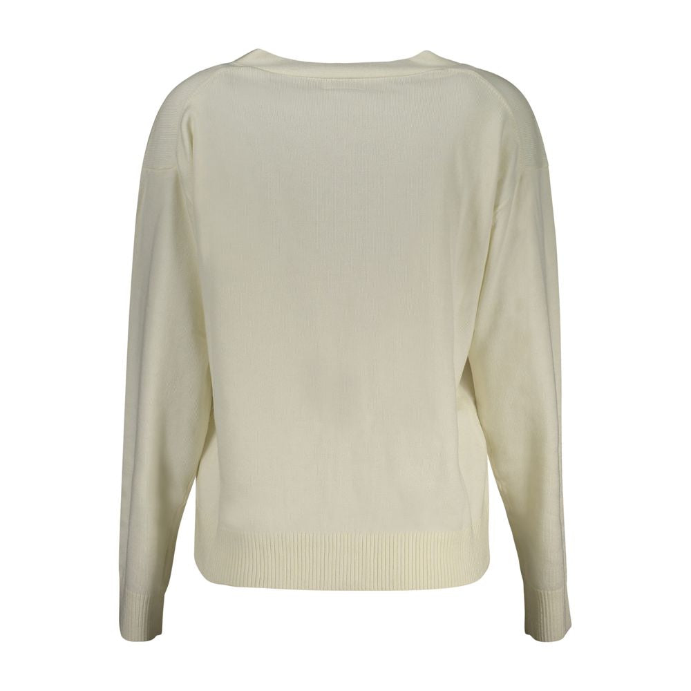 Pull Guess Jeans en polyester blanc