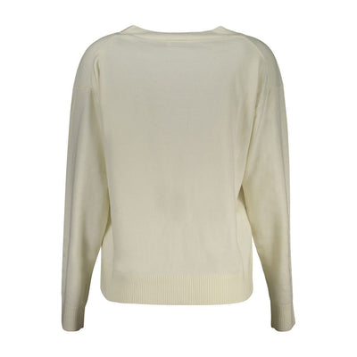 Pull Guess Jeans en polyester blanc
