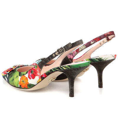 Dolce &amp; Gabbana Multicolor Polyester Sandaal
