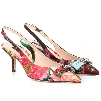 Dolce &amp; Gabbana Multicolor Polyester Sandaal