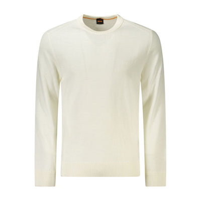 Pull en laine blanche Hugo Boss pour homme