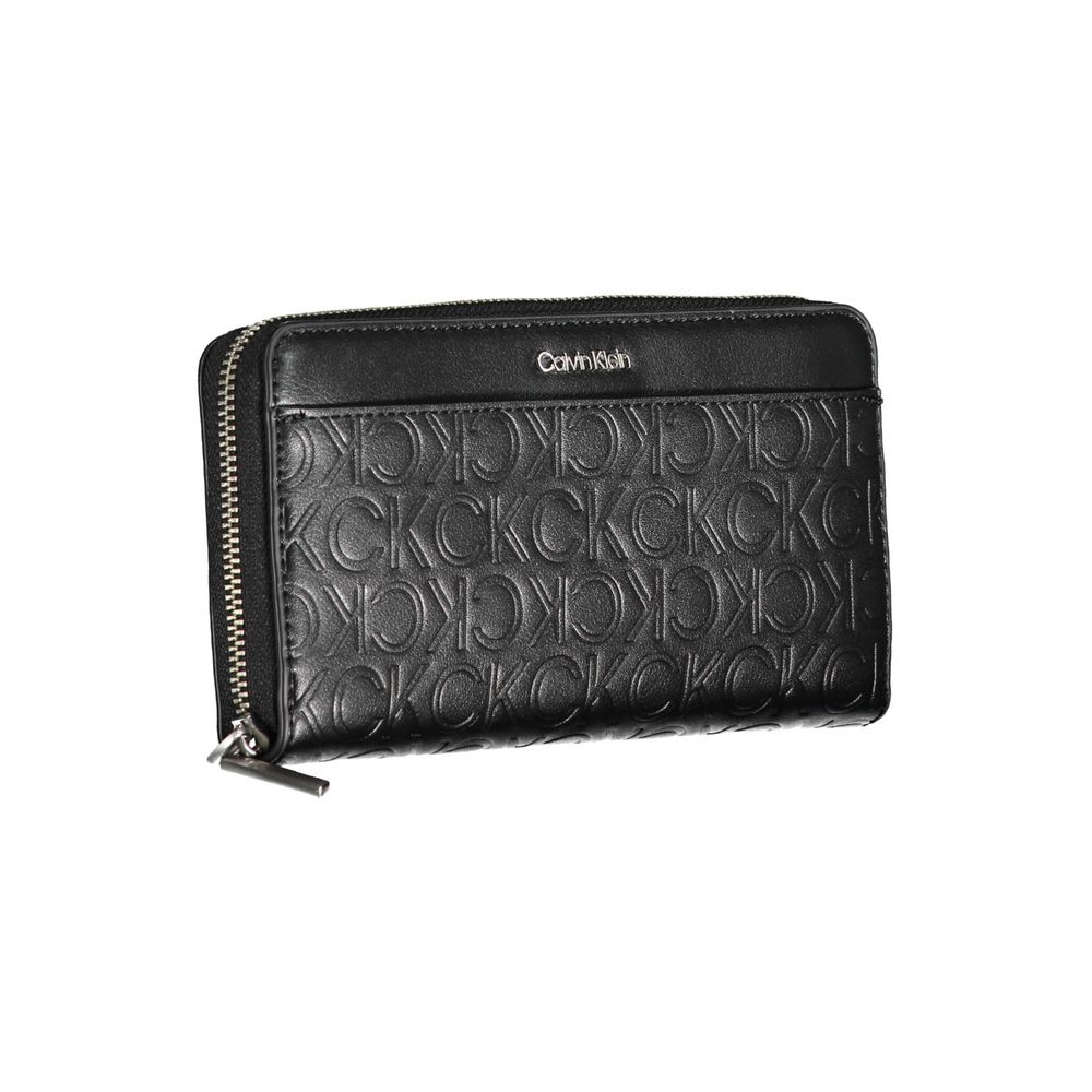 Calvin Klein Zwarte Polyethyleen Dames Portemonnee
