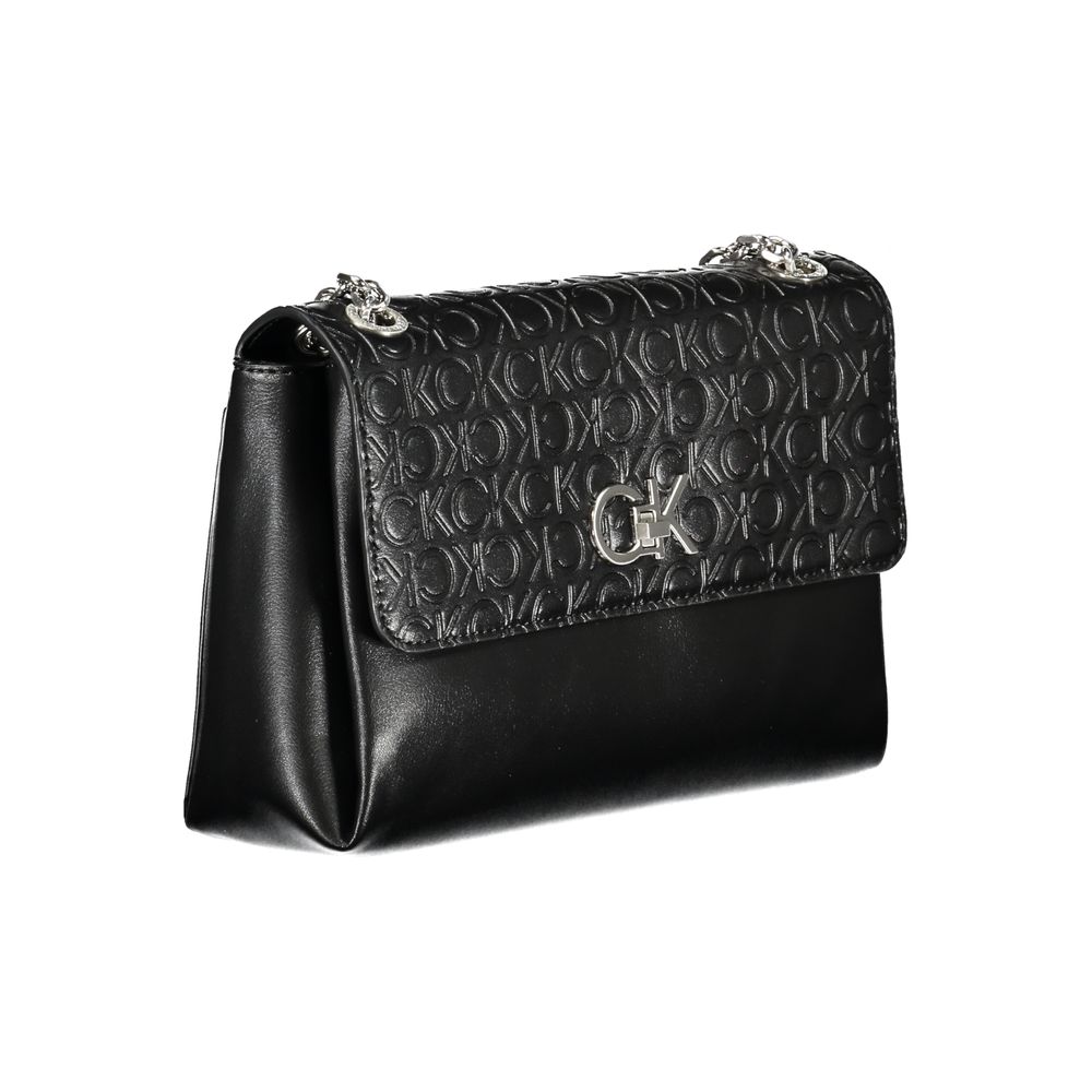Calvin Klein Zwarte Polyester Handtas