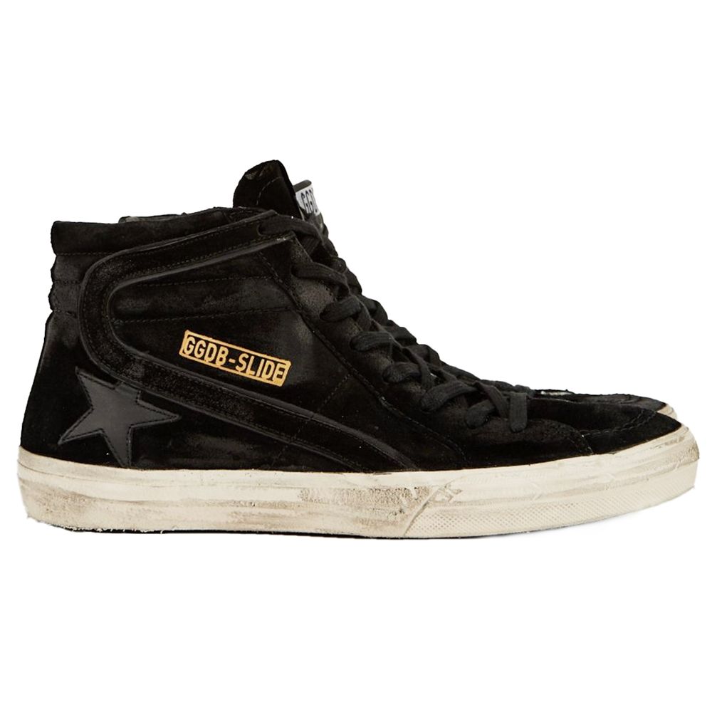 Golden Goose Zwarte Kalfsleren Sneaker