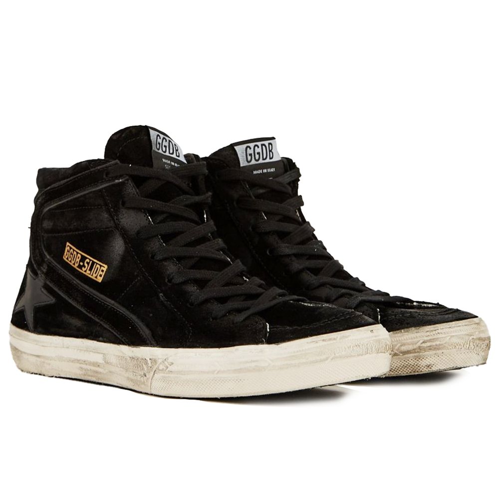 Golden Goose Zwarte Kalfsleren Sneaker