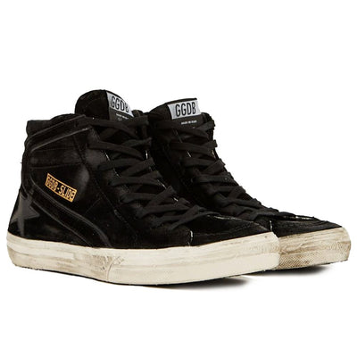 Golden Goose Zwarte Kalfsleren Sneaker
