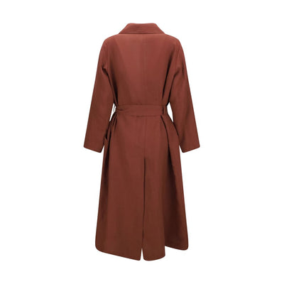 Forte_Forte Manteau en lin ceinturé