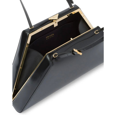 Sac à main Prada en cuir noir