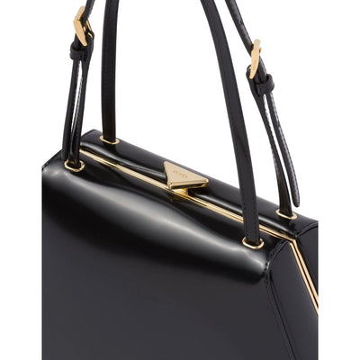 Sac à main Prada en cuir noir