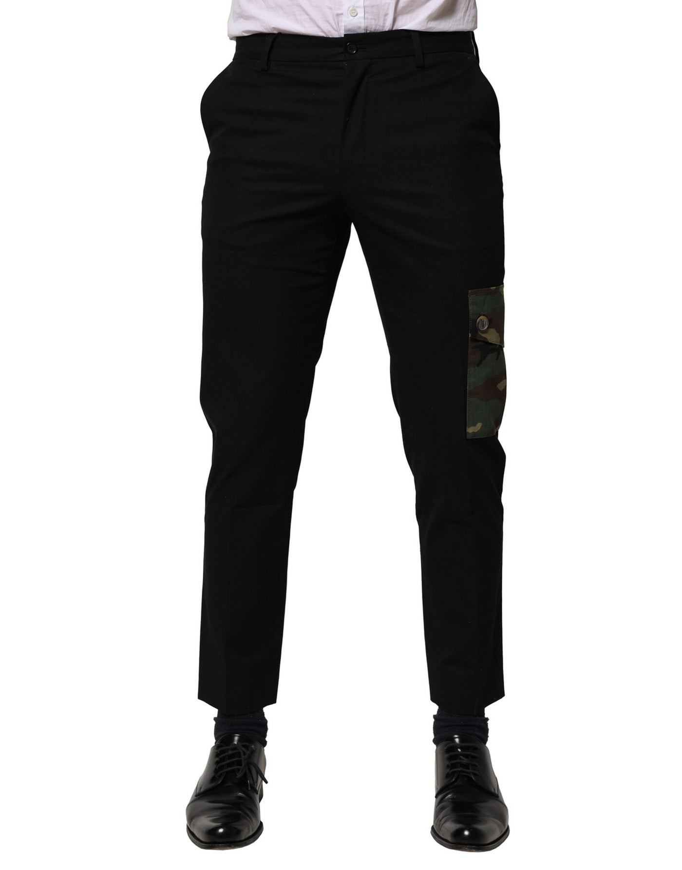 Dolce &amp; Gabbana Zwarte Katoenen Cargo Broek voor Heren