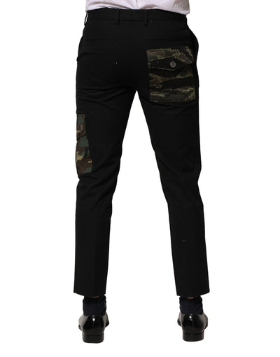 Dolce &amp; Gabbana Zwarte Katoenen Cargo Broek voor Heren