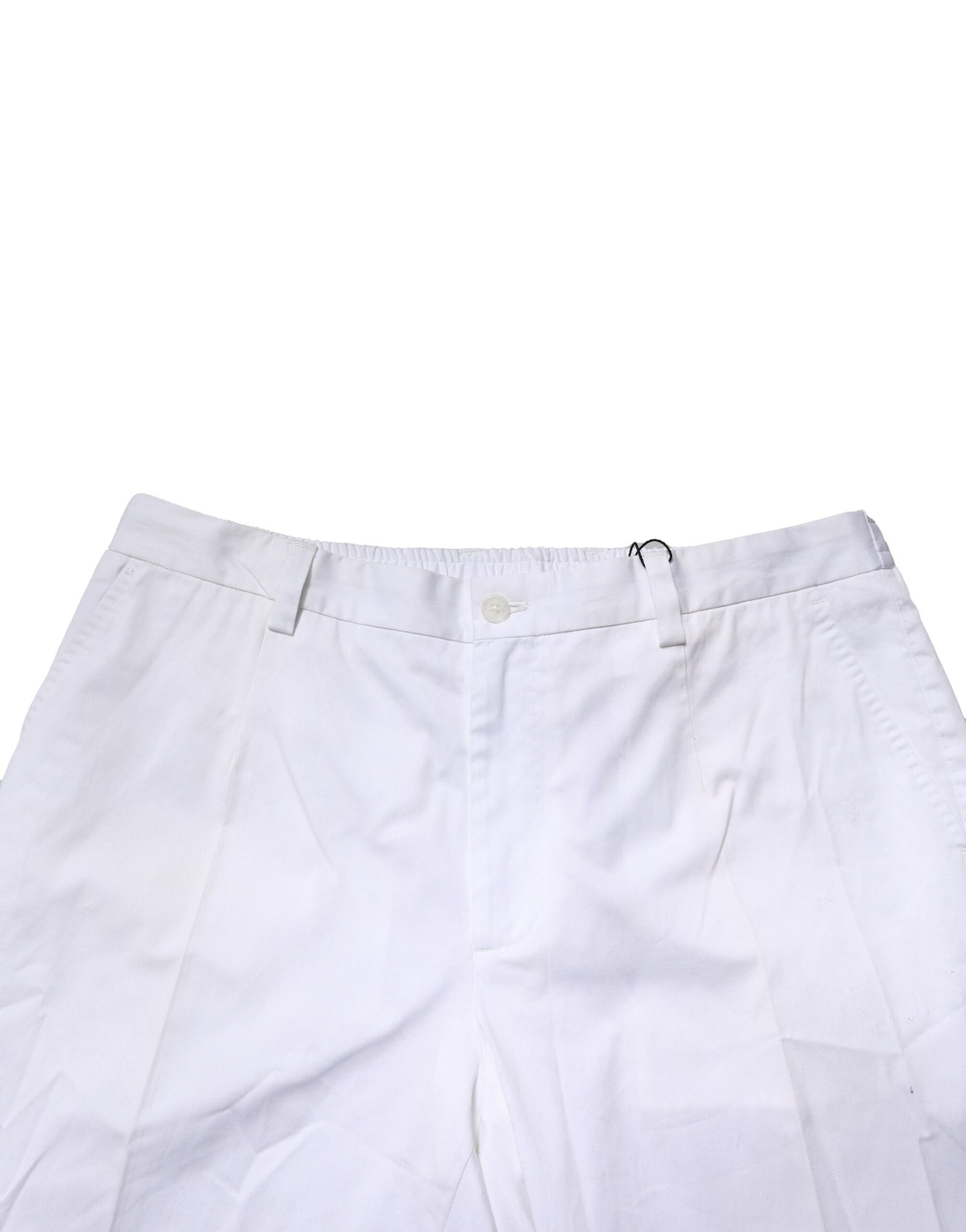 Dolce &amp; Gabbana Witte Katoenen Jurk Slanke Formele Broek