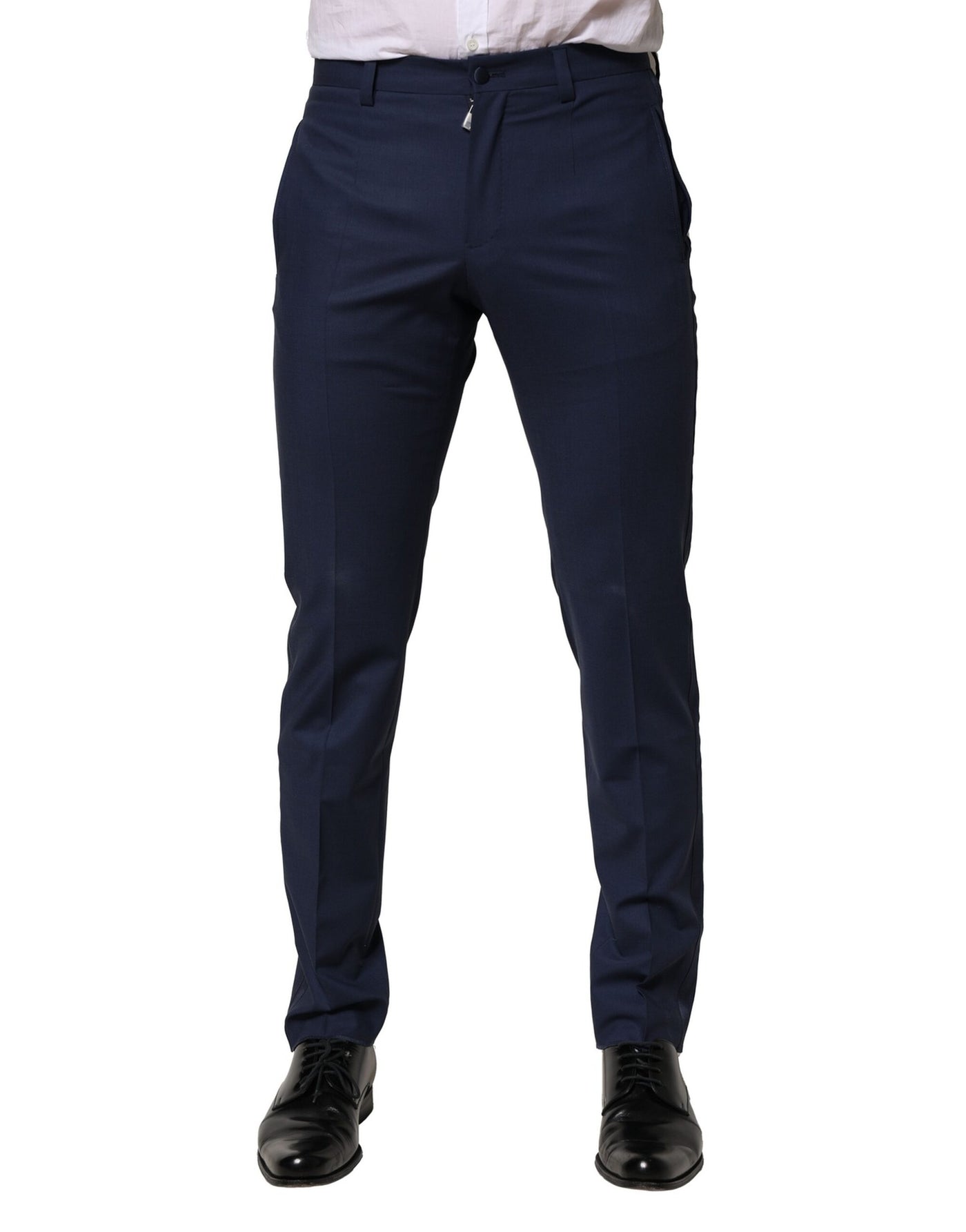 Dolce &amp; Gabbana donkerblauwe wollen jurk formele broek