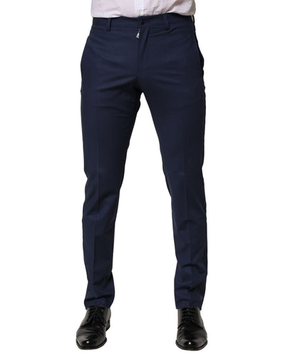 Dolce &amp; Gabbana donkerblauwe wollen jurk formele broek