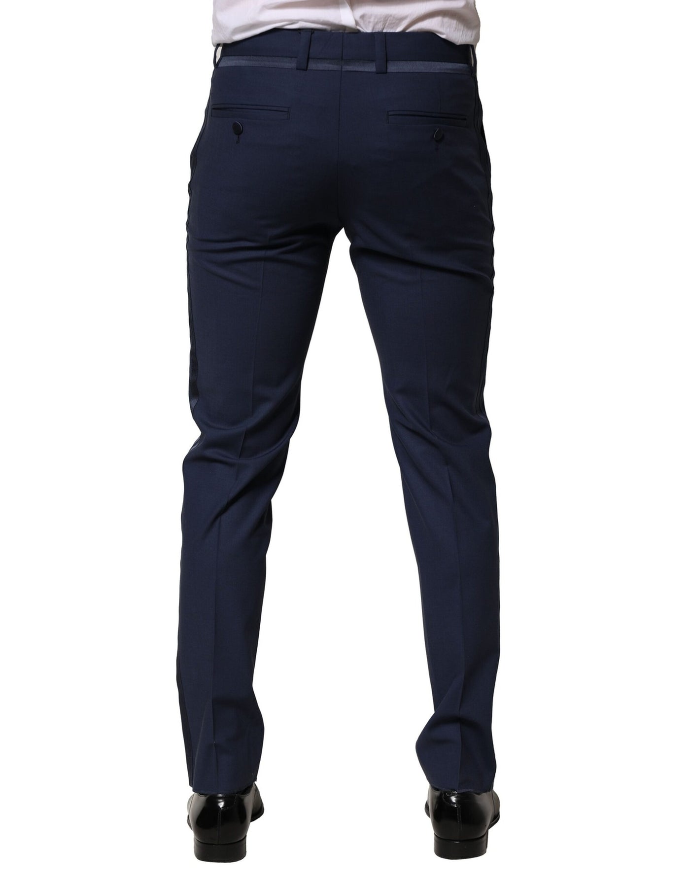 Dolce &amp; Gabbana donkerblauwe wollen jurk formele broek