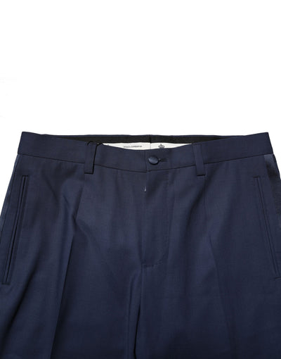 Dolce &amp; Gabbana donkerblauwe wollen jurk formele broek