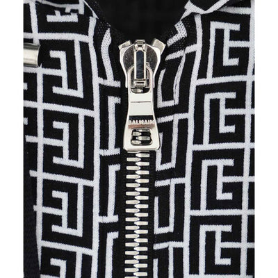 Pull en coton noir Balmain