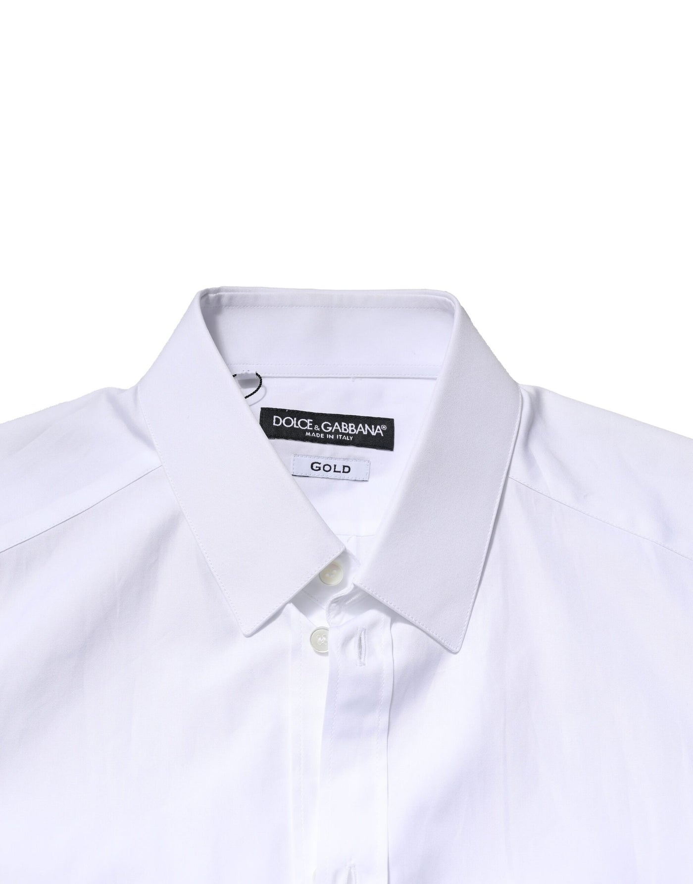 Dolce &amp; Gabbana Witgouden Lange Mouwen Heren Formele Overhemd