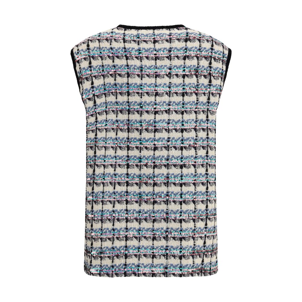 Gilet en tweed Valentino à paillettes