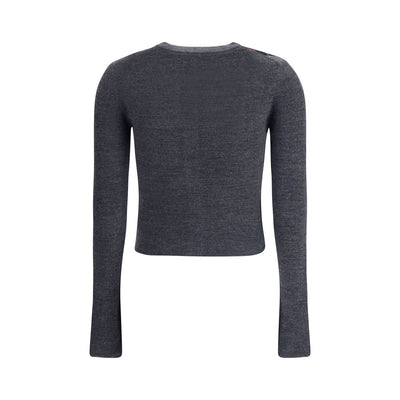 Cardigan à carreaux Ganni