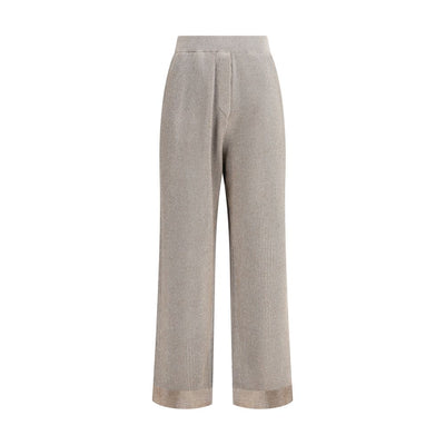 Pantalon côtelé en lurex Brunello Cucinelli