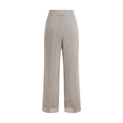 Pantalon côtelé en lurex Brunello Cucinelli