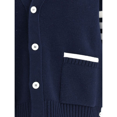Cardigan en laine mérinos Thom Browne