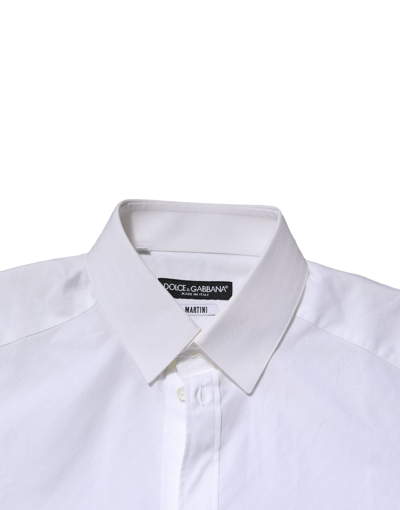 Chemise habillée à manches longues Dolce &amp; Gabbana MARTINI blanche