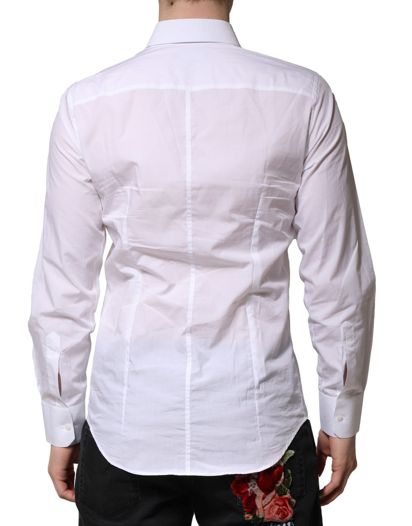 Dolce &amp; Gabbana Wit MARTINI Lange Mouwen Heren Formeel Overhemd
