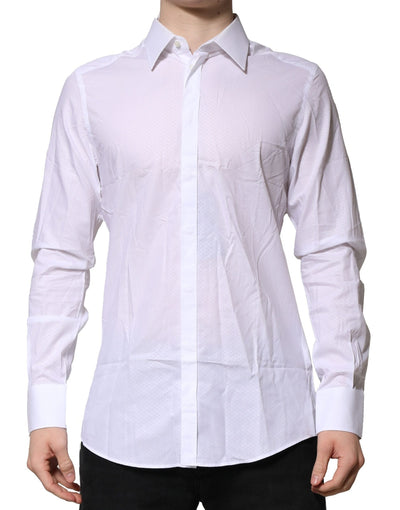 Dolce &amp; Gabbana Wit MARTINI Lange Mouwen Heren Formeel Overhemd