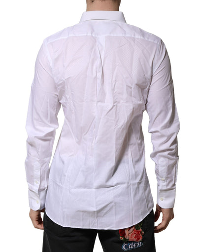 Dolce &amp; Gabbana Wit MARTINI Lange Mouwen Heren Formeel Overhemd