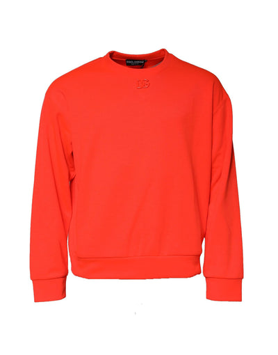 Sweat-shirt Dolce &amp; Gabbana en polyester orange avec logo DG
