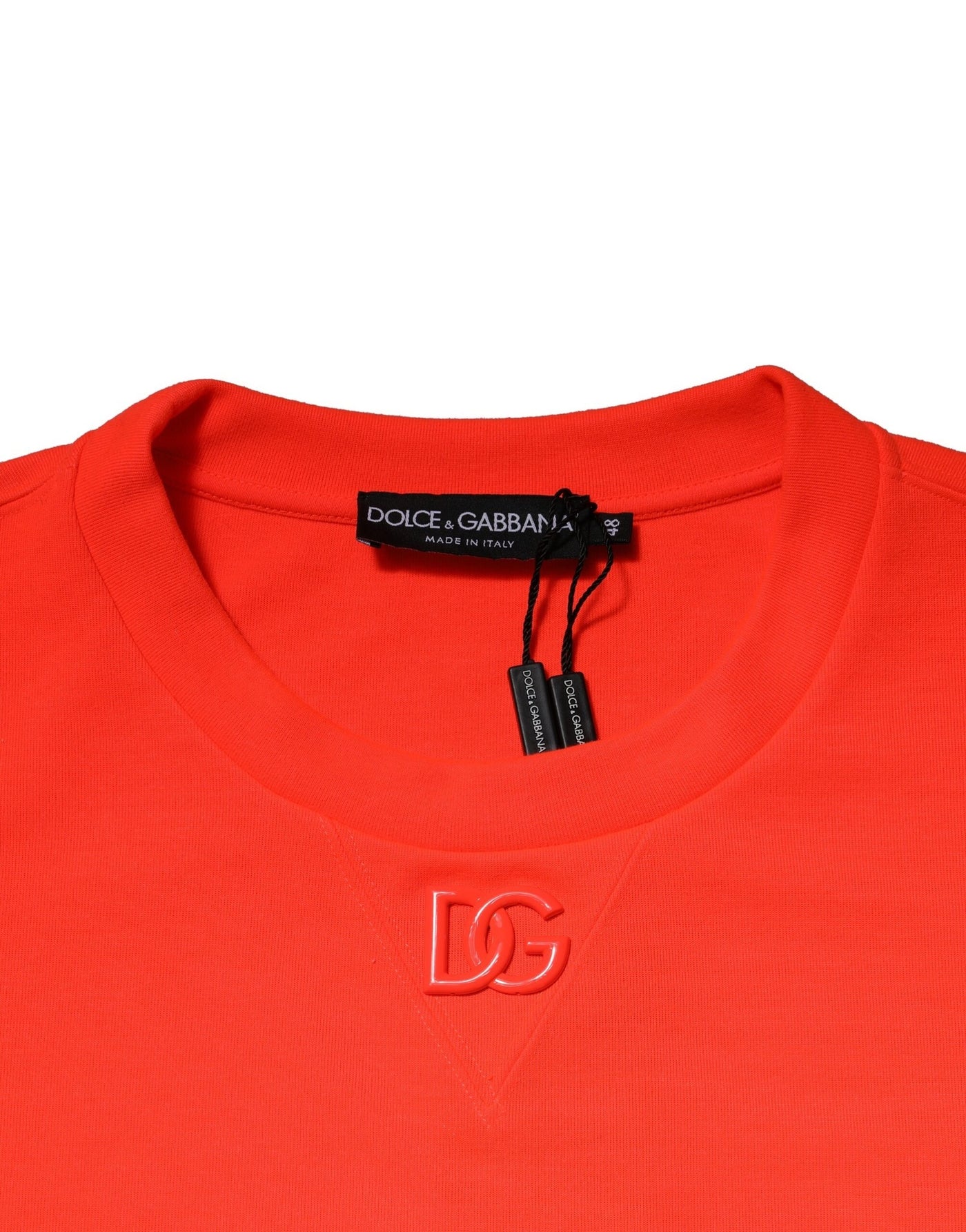 Sweat-shirt Dolce &amp; Gabbana en polyester orange avec logo DG