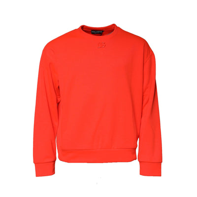 Sweat-shirt Dolce &amp; Gabbana en polyester orange avec logo DG