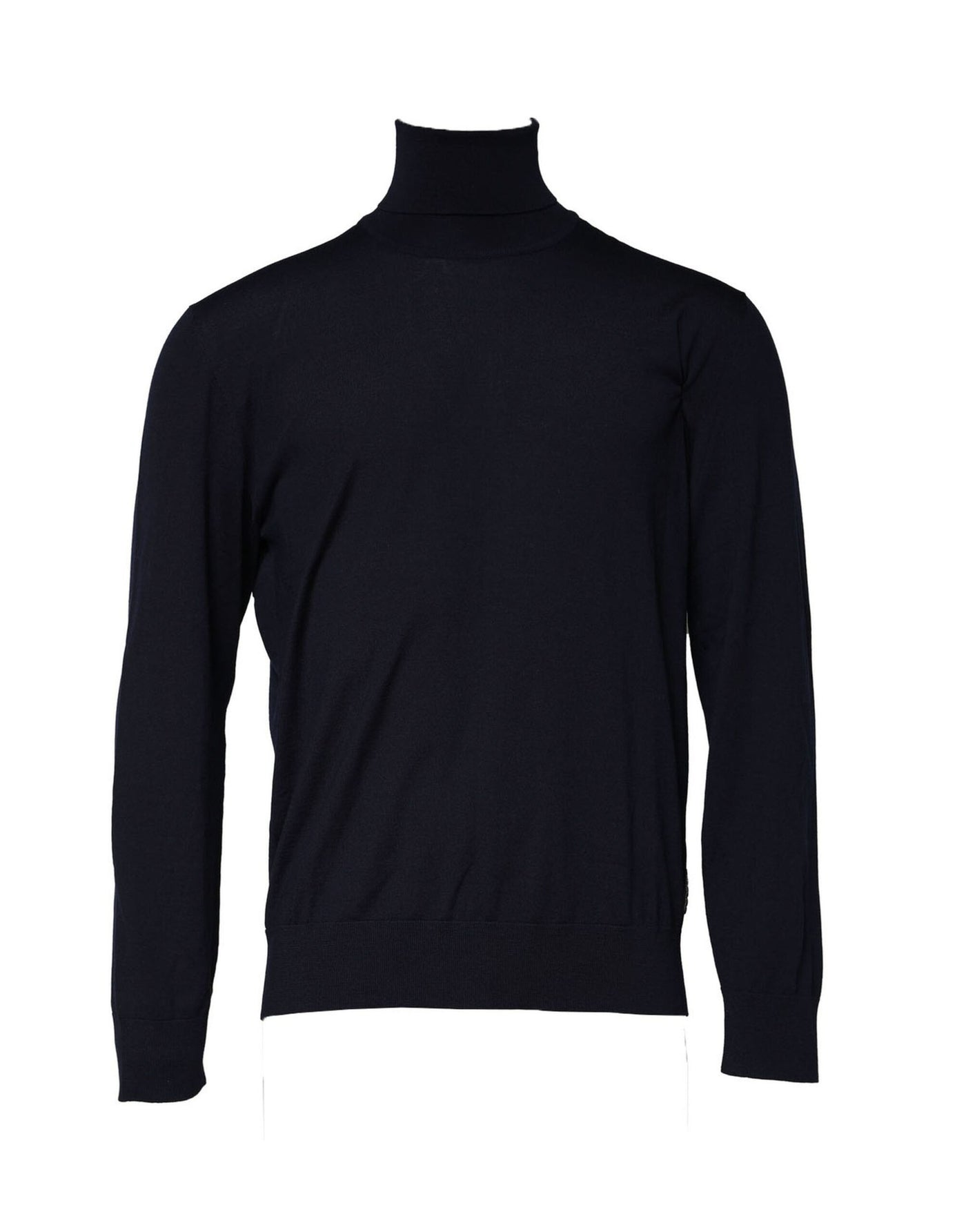 Pull à col roulé bleu à manches longues Dolce &amp; Gabbana