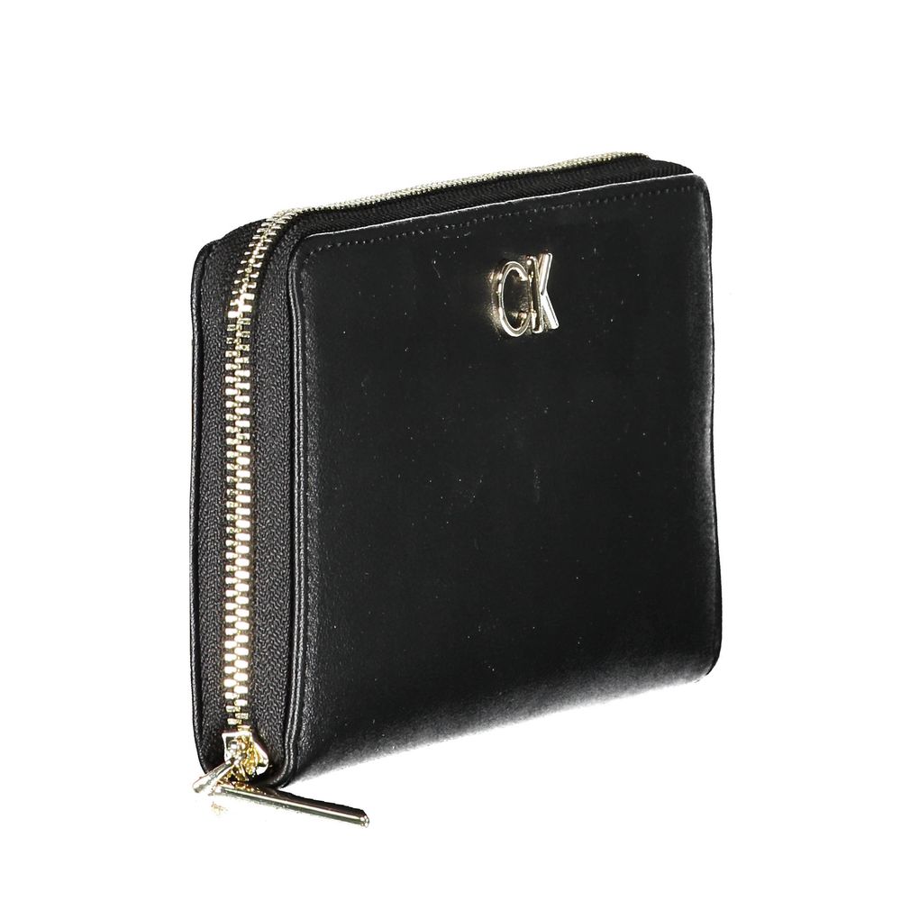 Calvin Klein Zwarte Polyethyleen Dames Portemonnee