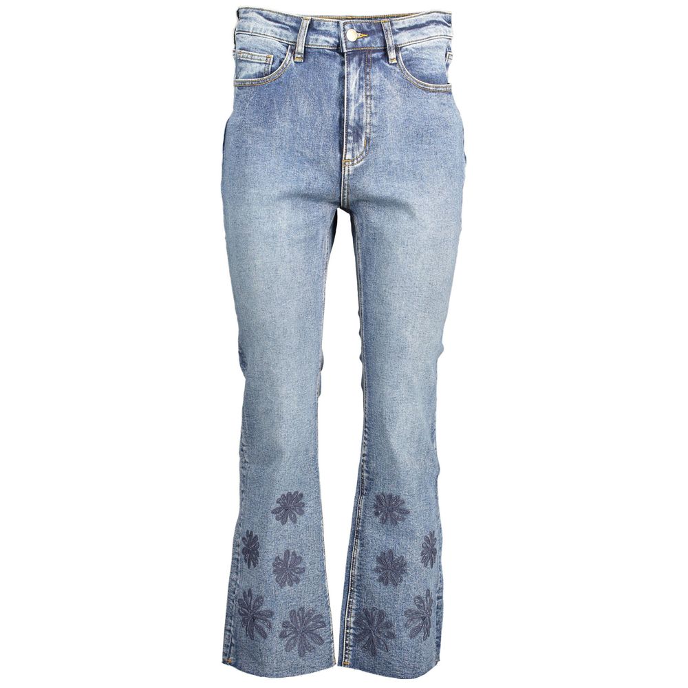 Jean Desigual bleu en coton pour femme
