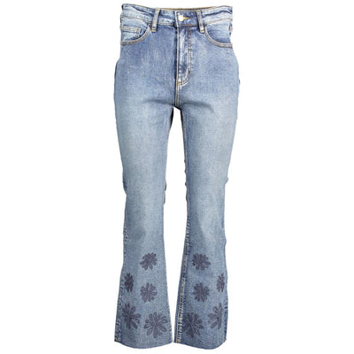 Jean Desigual bleu en coton pour femme
