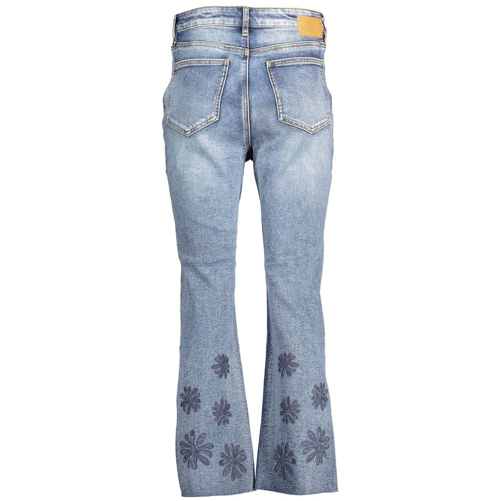 Jean Desigual bleu en coton pour femme