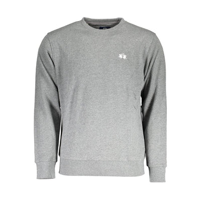 Pull homme en coton gris La Martina