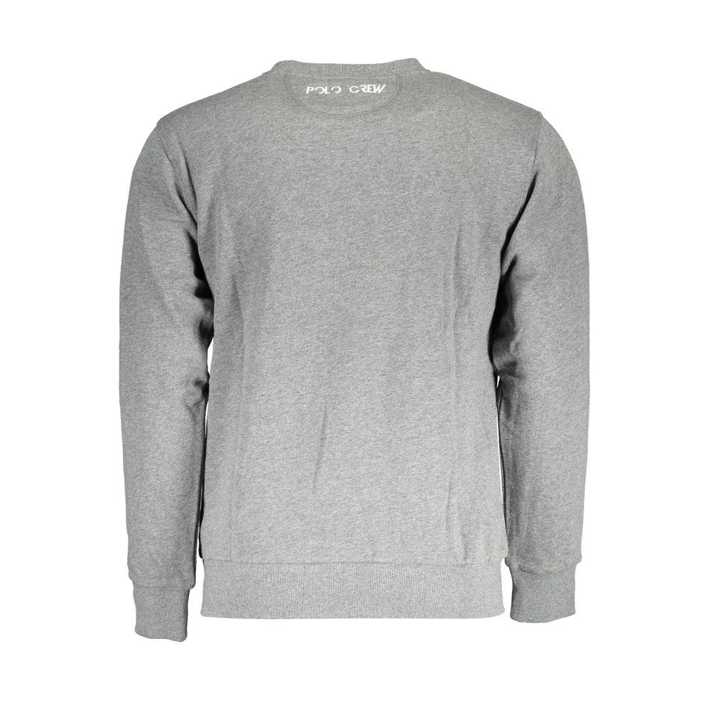Pull homme en coton gris La Martina