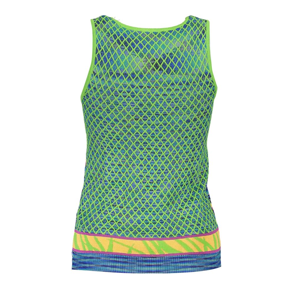 Haut Desigual en coton vert pour femme
