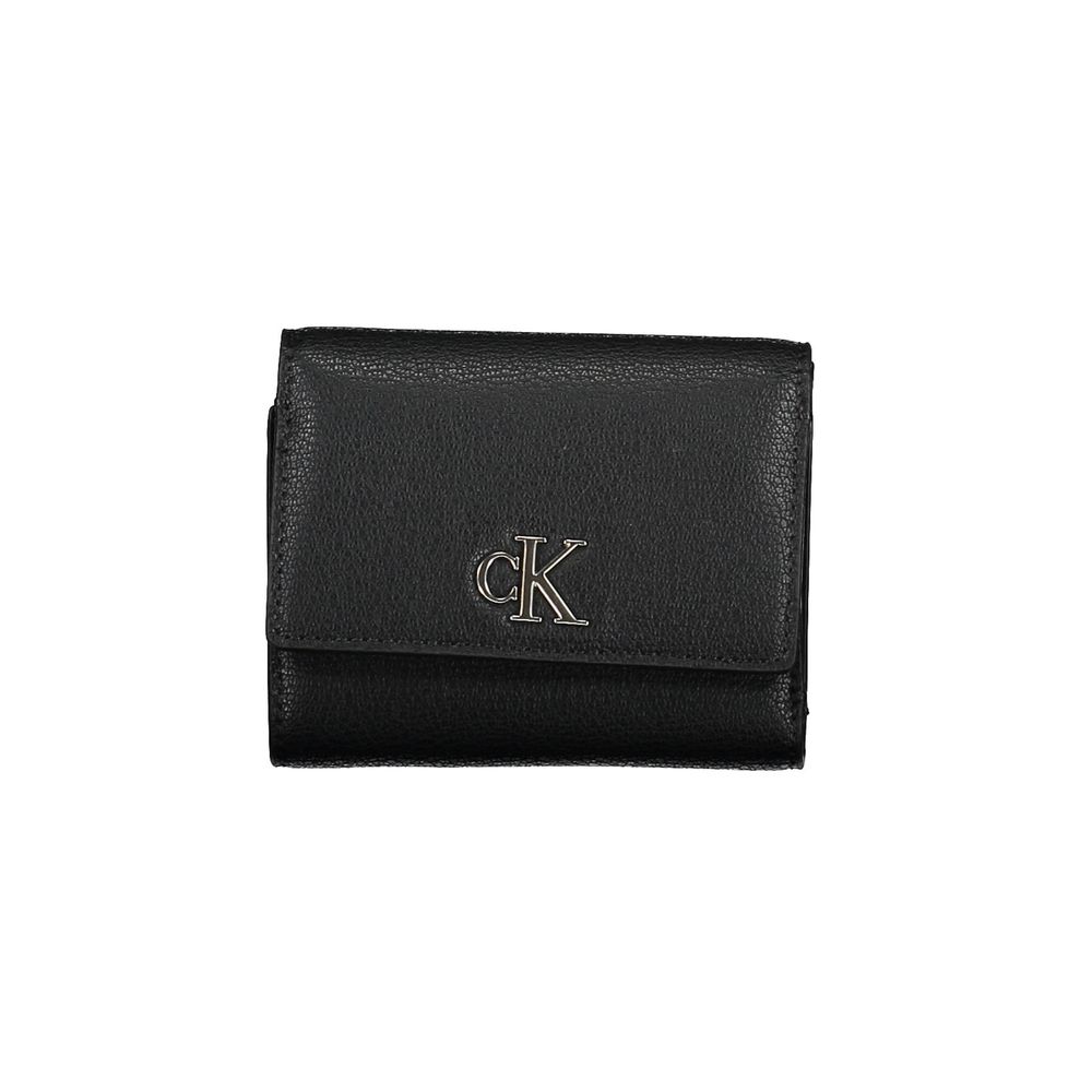 Calvin Klein Zwarte Polyester Dames Portemonnee