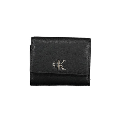 Calvin Klein Zwarte Polyester Dames Portemonnee
