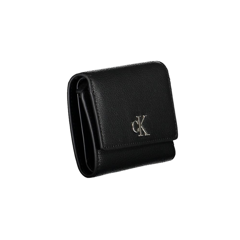 Calvin Klein Zwarte Polyester Dames Portemonnee