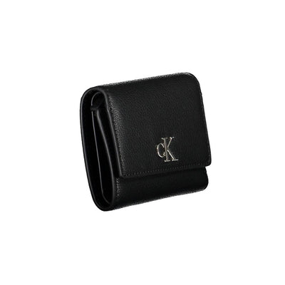Calvin Klein Zwarte Polyester Dames Portemonnee